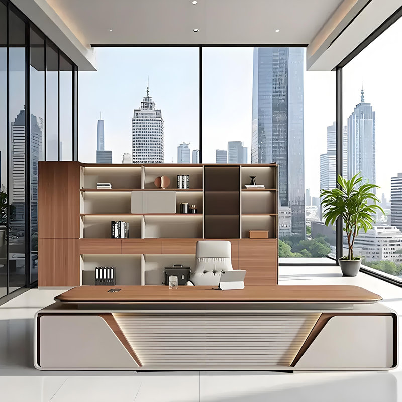 Bureau de direction en L 78,74 po avec serrure à combinaison, H 29,53 po x l 78,74 po x P 62,99 po