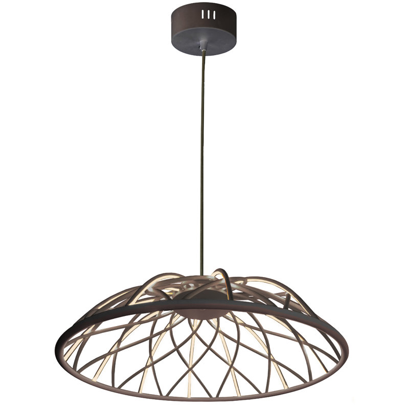 Luminaire suspendu à DEL Danyelle, Noir mat