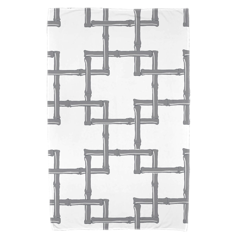 Serviette de plage en bambou en microfibre Pelican Bay, Gris