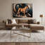 «Dogs Tosa», art mural sur toile noire-1932365981