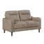 Ensemble de canapé contemporain 2 pièces Canapé et causeuse Chenille Mousse de confort