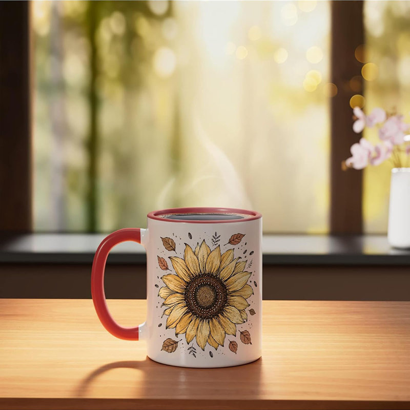 Ceramic Coffee Mug, Red