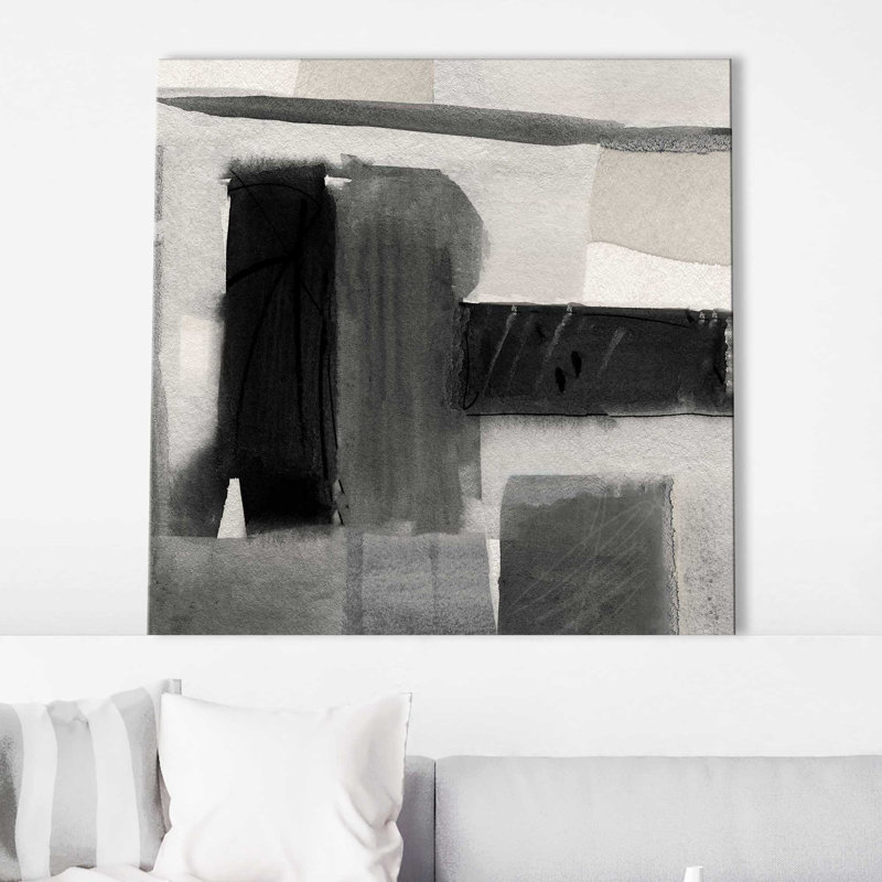 «Evening Shadows II» par Susan Jill - Peinture, L 18 po x H 18 po, Toile tendue