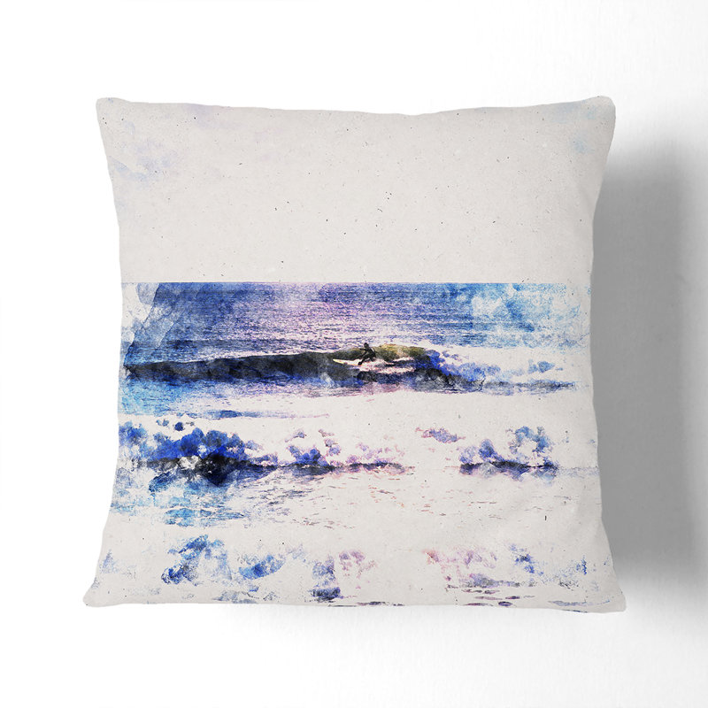 Square Throw Cushion, 55cm H x 55cm W x 20cm D, Stone