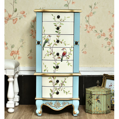 Armoire à bijoux de style rétro élégant