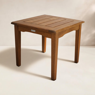 Akiva 20" Eucalyptus Patio Side Table