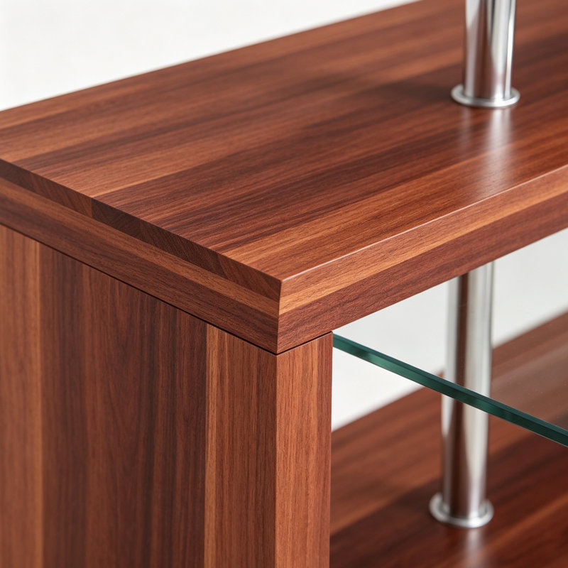 Buck II Clear Glass, Chrome High Gloss Finish Writing Desk With Shelf