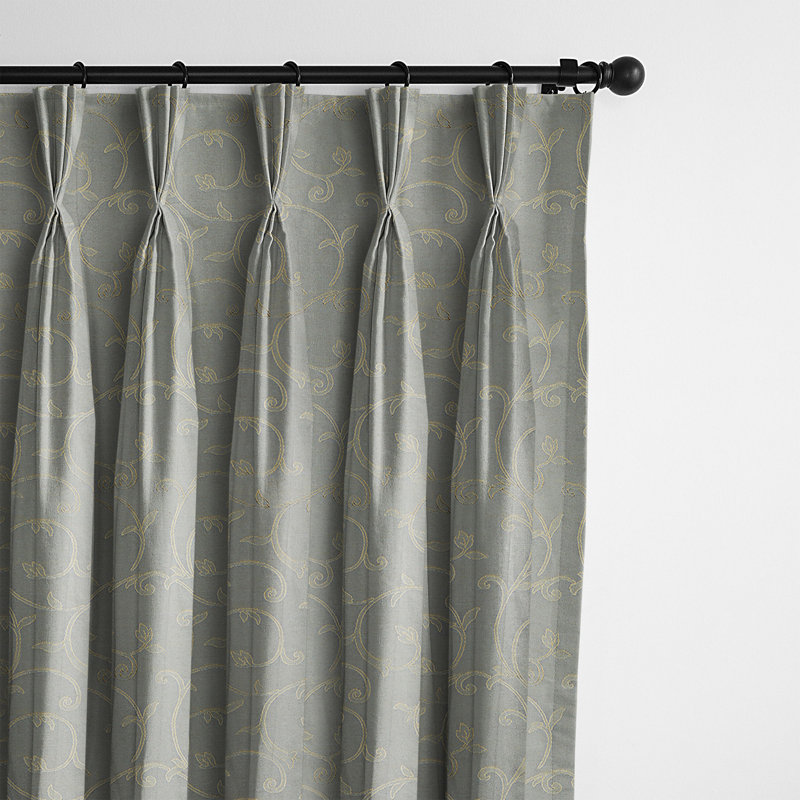 Rideau en mélange de coton Mallory, 40" W x 108" L