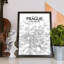Prague City Map - No Frame Print-867575518