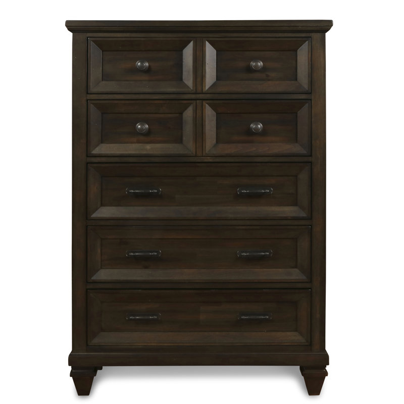 Brayston Solid Wood 40 " W 5 - Drawer Dresser