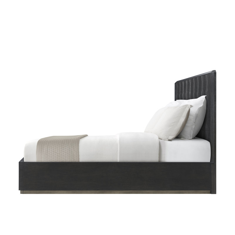 Spencer ST. James Leather Bed, King, Onyx
