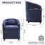 Fauteuil de salle à manger en tissu chenille 30 pièces avec roulettes et assemblage 30 heures-783868076