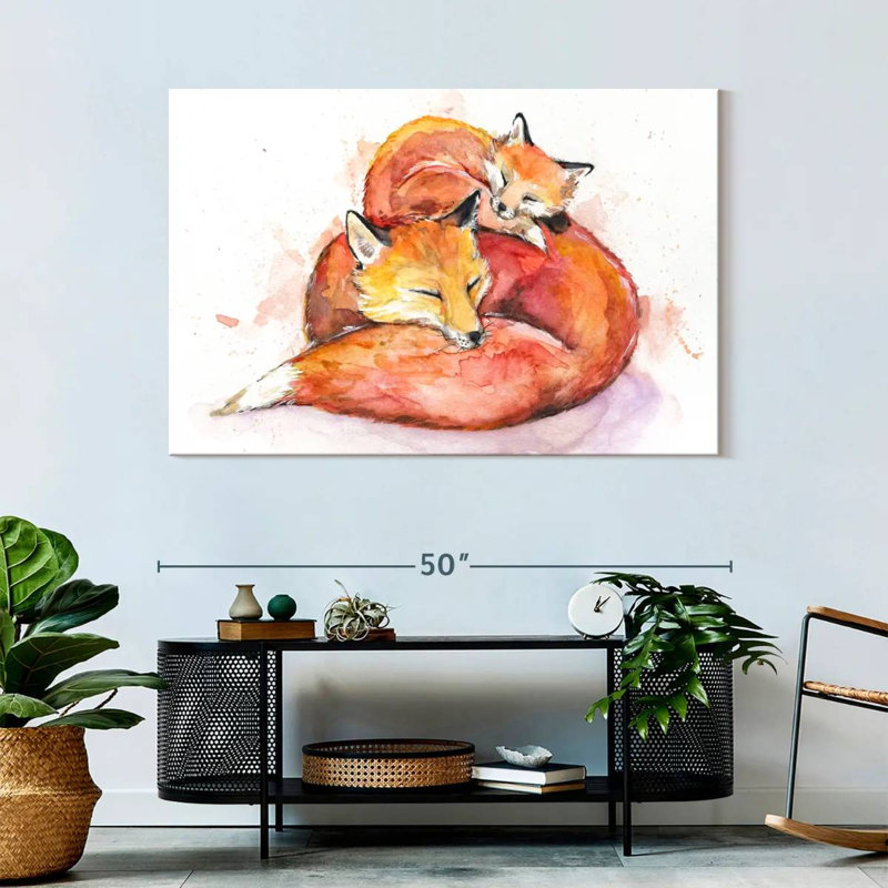 Brampt Foucault's Foxes, 32" H x 48" W