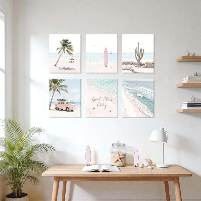 6 Piece Wrapped Canvas Print
