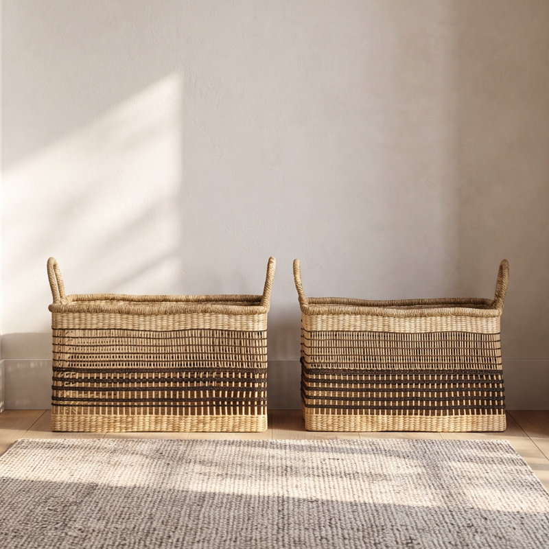 Joss & Main Yoxall Seagrass Decorative Basket