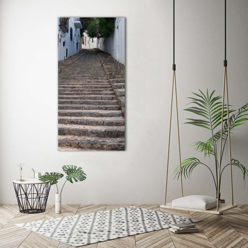 Stone Stairs - Wrapped Canvas Print