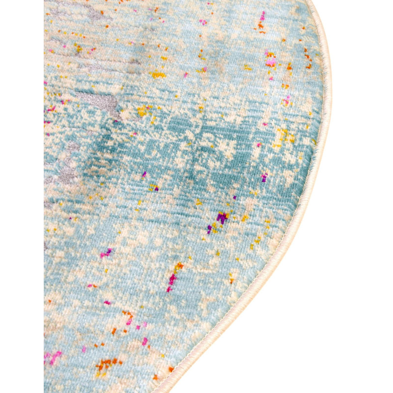 Oriental Indoor Rug, Round 5'1"