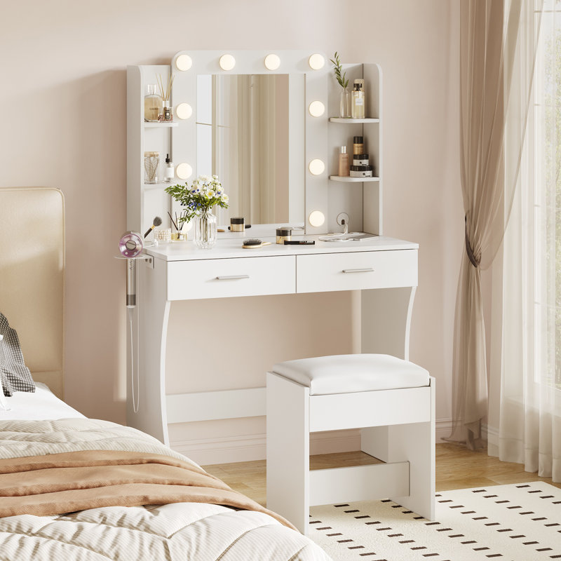 Coiffeuse Jaeli, Blanc