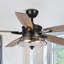 Ventilateur de plafond standard à 5 pales de 52 po avec télécommande et ensemble d'éclairage inclus Gaspard