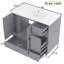 Ensemble de meuble-lavabo simple 36 "avec lavabo en céramique-1239947418