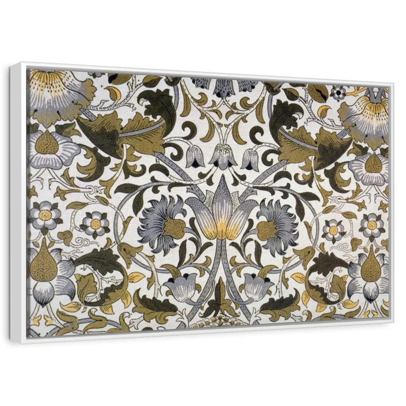 Lodden, 1884, Cadre flottant blanc, 37 po x 25 po