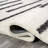 Colline Berber Stripe Shag White/Gray Rug-1853748480