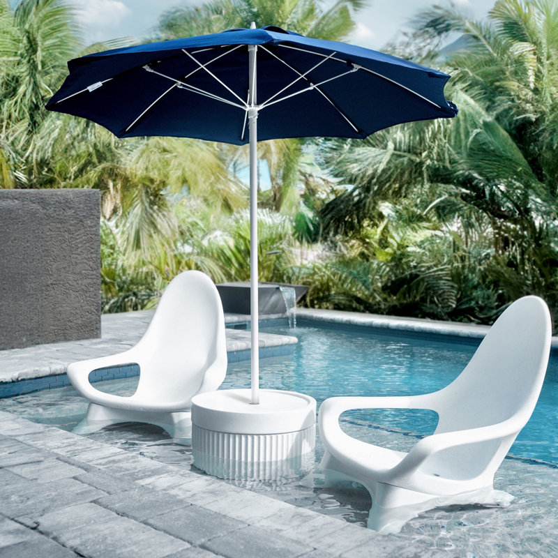 Ensemble de 2 chaises Adirondack Tenjam pour piscine et bord de piscine jusqu'à 13 po de profondeur d'eau fabriquée aux États-Unis