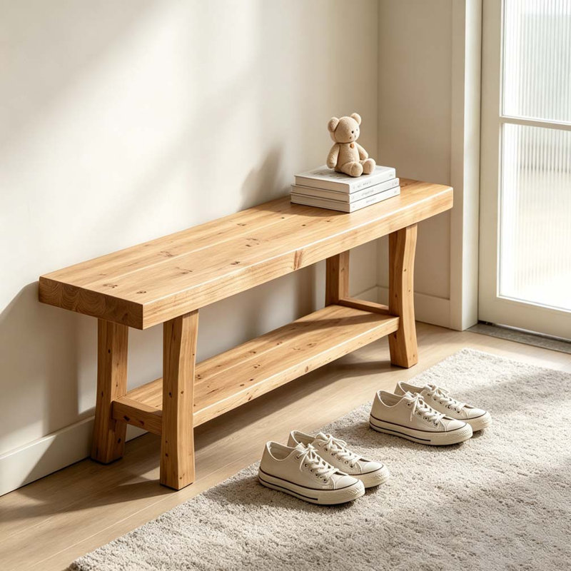 Banc d'entrée, banc long, banc à chaussures
