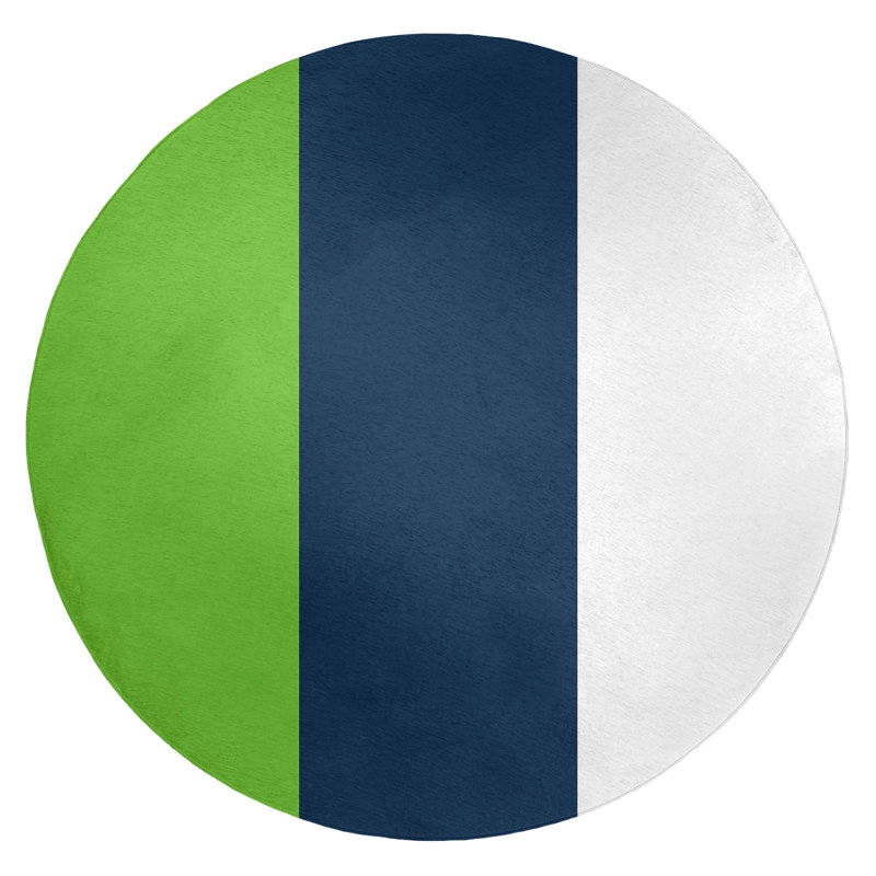 Chenille Indoor Rug, Round 5'