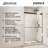 44" - 48" W 76" H Reversible Semi-Frameless Shower Door with ClearMax Technology-1220335603