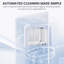 Machine à glaçons 14,96 po encastrée en acier inoxydable avec machine à glaçons Production quotidienne, 24 lb Capacité de rangement, cube de glace pleine grandeur et conception de porte réversible