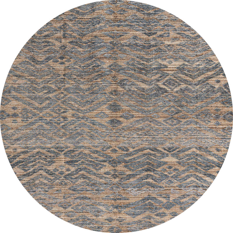 Abstract Indoor Rug, Round 4'