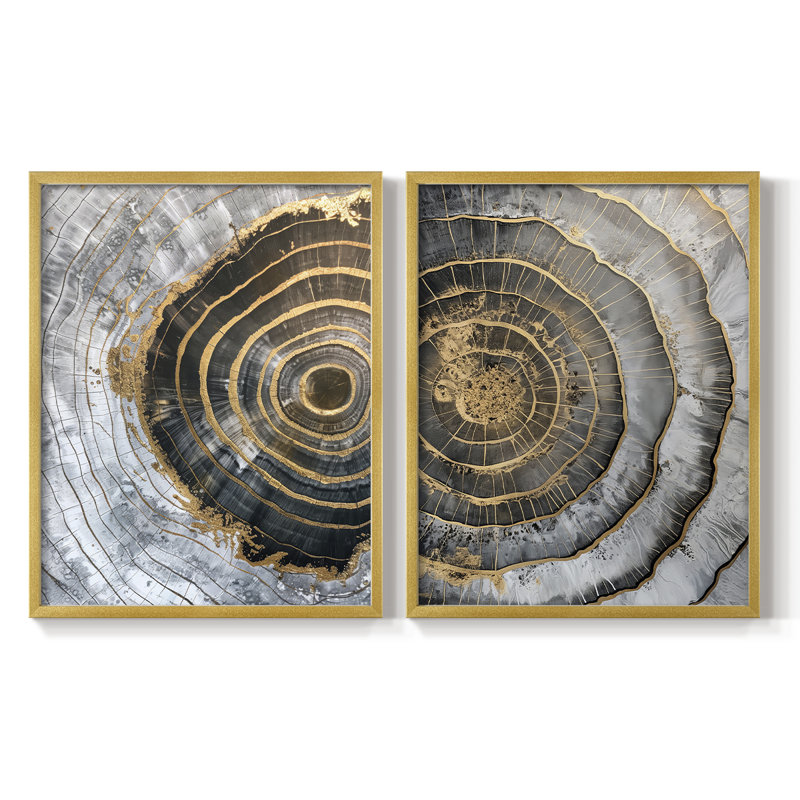 ABSTRACT Series CCLXII - Reproduction encadrée de qualité supérieure - prête à être accrochée - aucun clou requis - aucun clou requis