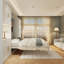 Grand lit escamotable avec 2 armoires de rangement, lit mural peu encombrant pour salle polyvalente-131766416-146662865