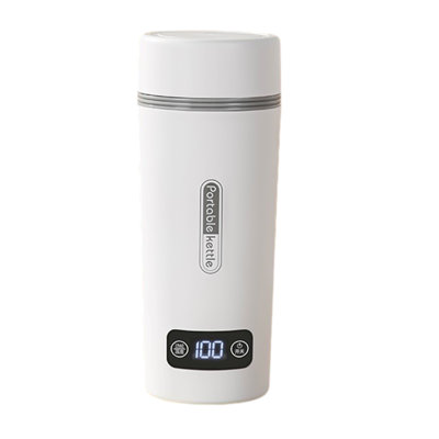 thermos flask Travel Kettle Portable Small Mini Tea Coffee Kettle Water Boiler, 350ml Water Heater With 4 Temperature Control,304 Stainless Steel