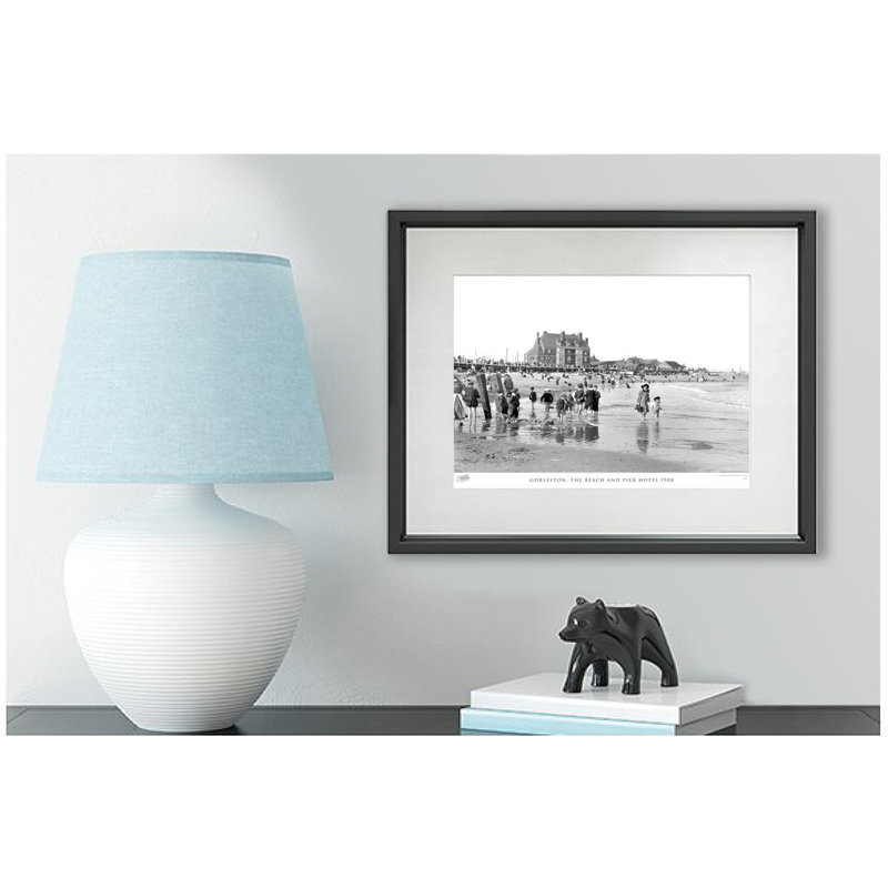 Gorleston, The Beach And Pier Hotel 1908 by Francis Frith - Single Picture Frame Print, 60cm H x 80cm W x 2.3cm D