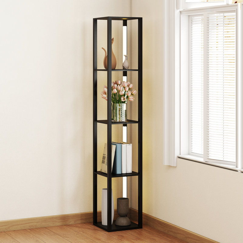 163cm PVC Veneer LED Column Floor Lamp