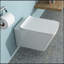 Cuvette de toilette murale de luxe avec siège à fermeture douce, blanc