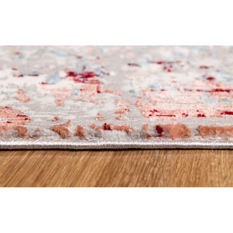 Tapis gris et ivoire Veun, Rectangle 7 pi x 10 pi