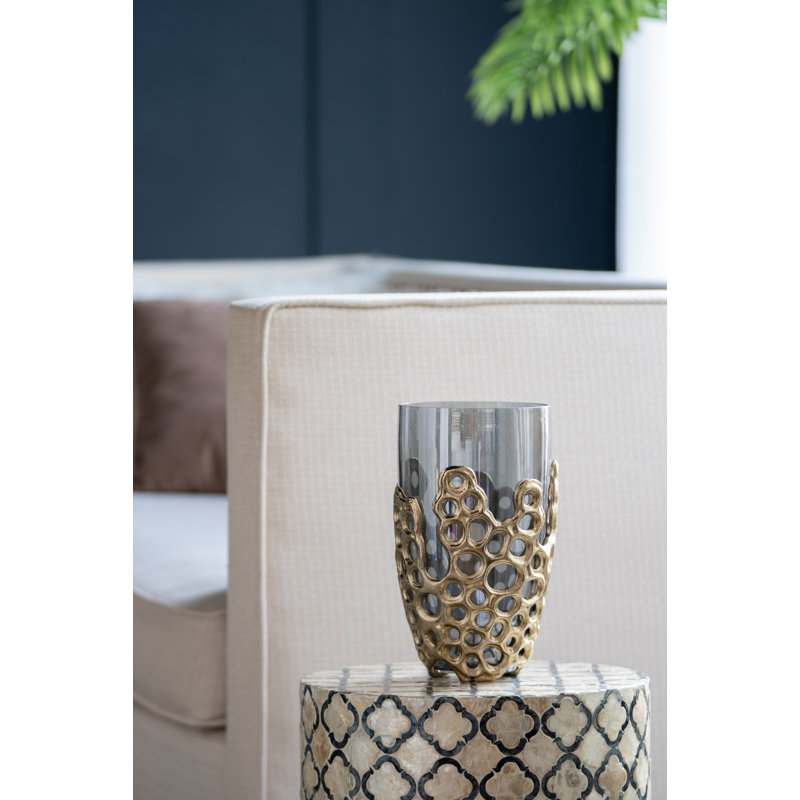 Vase de table Atle, H 11 po x l 6,5 po x P 6,5 po