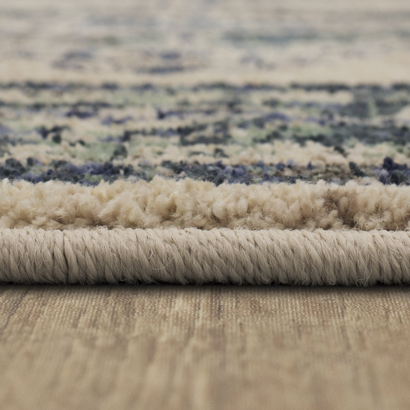 Gray Viscose Synthetic Easy Care 2' x 3' Area Rug