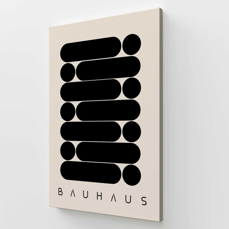 Impression abstraite de Bauhaus, Stretched Canvas, 54" H x 36" W x 1.25" D