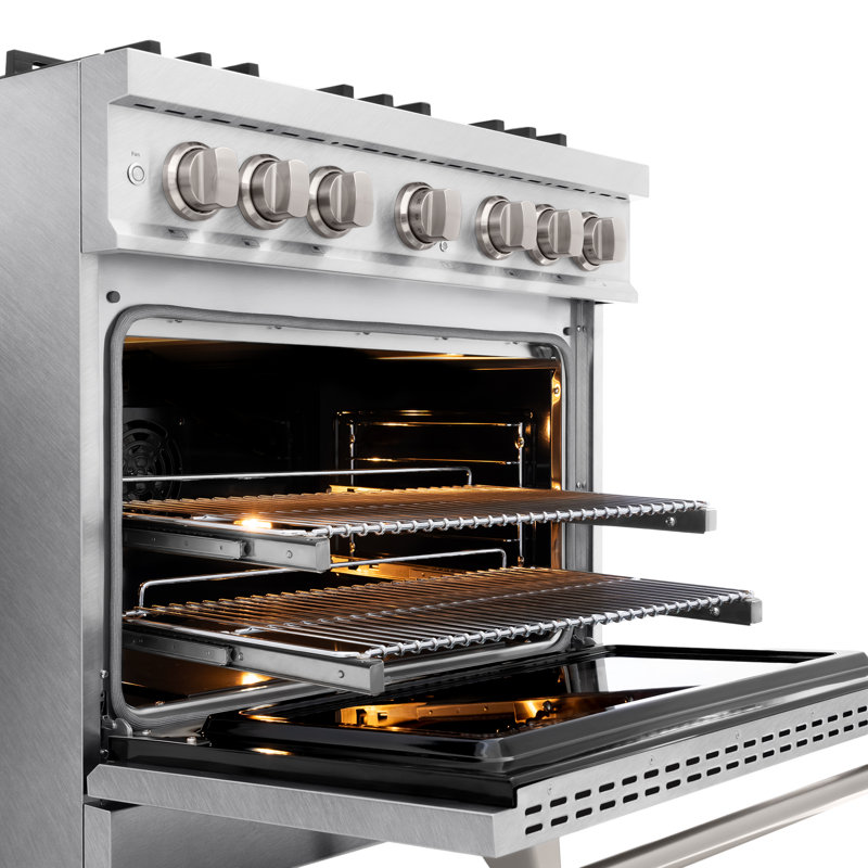 ZLINE Autograph Edition 36 in. 5.2 cu. ft. Classic Dual Fuel Range with 6 Burner Gas Cooktop and Electric Convection Oven in Stainless Steel with Accents