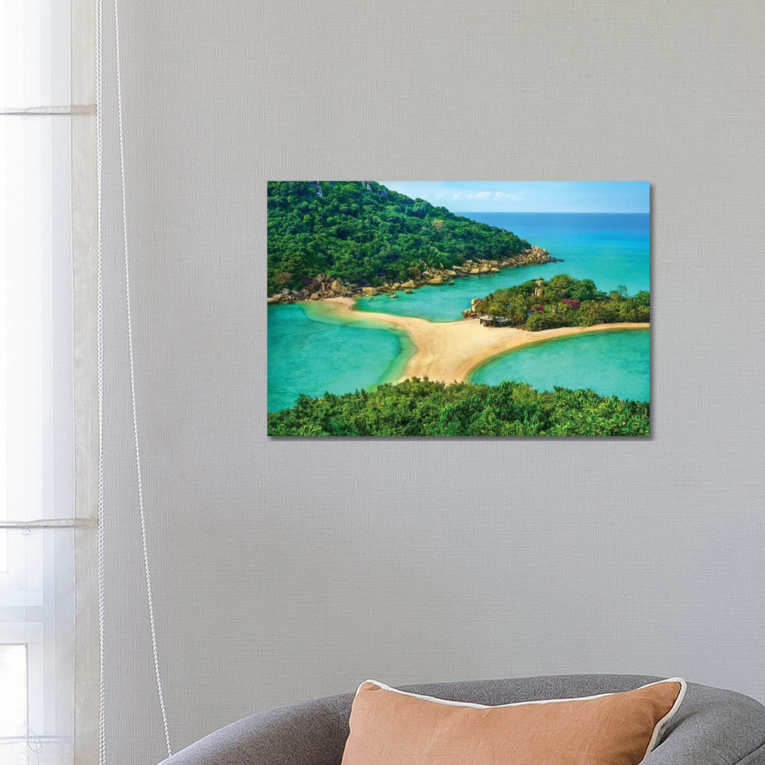Koh Nang Yuan Paradise Island In Thailand by Ben Heine - Wrapped Canvas Print