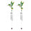 Ensemble de 2 cadeaux ICE ARMOUR 31 po Long Colibri vert Suncatcher carillon de vent Figurine Sculpture Sculpture Décoration d'ornement Maison / Chambre / Jardin