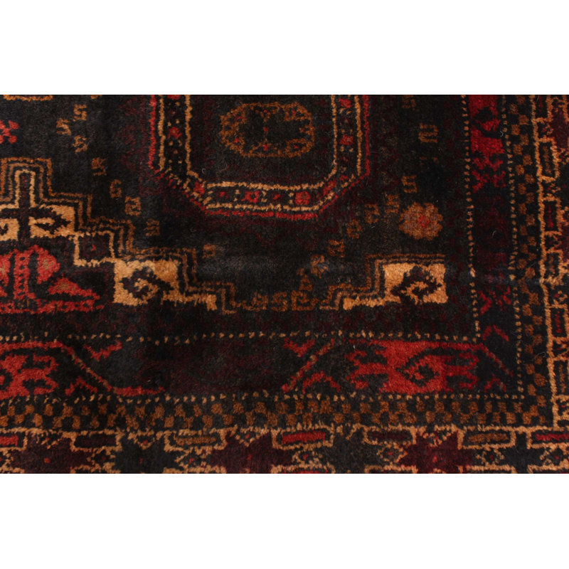 Rizbaft Black Rug 3'8" x 6'9"
