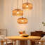 3 - Light Rattan Farmhouse Bohemian Pendant