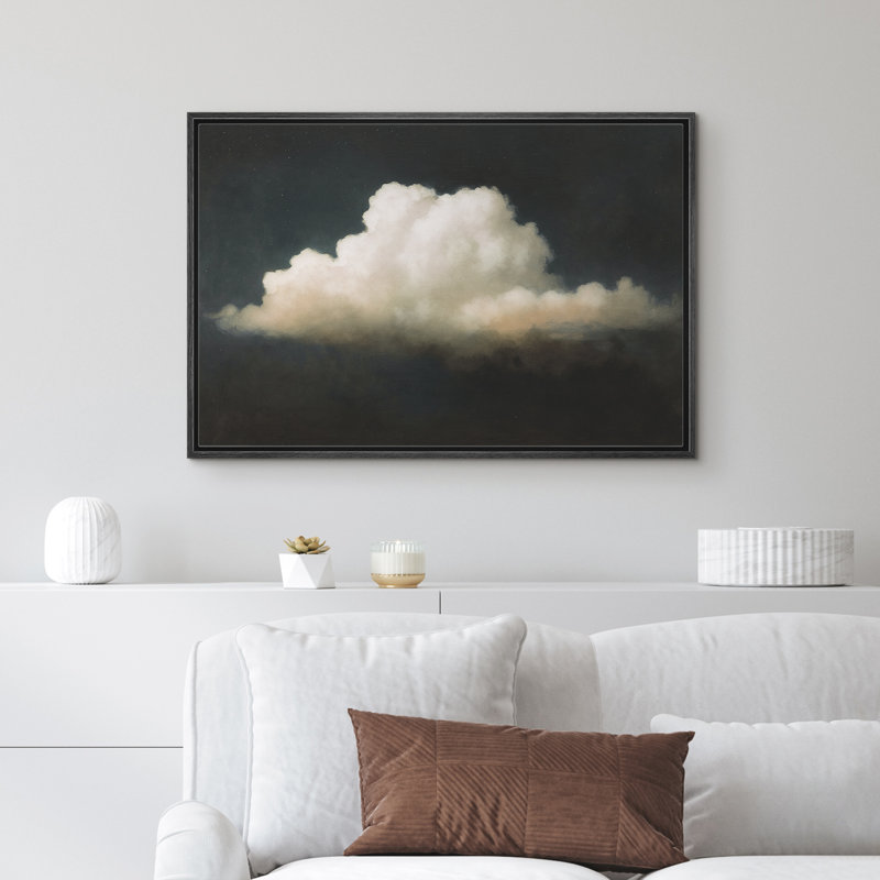 Reproduction d'art sur toile encadrée - décor de campagne rétro, décor de campagne moderne, H 16 po x l 24 po, Noir