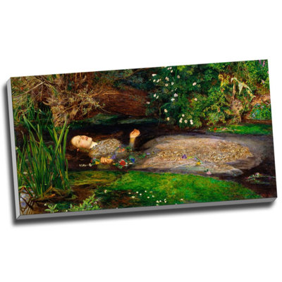 Ophelia by John Everett Millais - Wrapped Canvas Art Prints