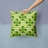 Watercolor Shamrock Stripes Outdoor Throw Pillow-48710693
